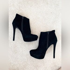 Jessica Simpson Suede Heeled Ankle Boots Size 9